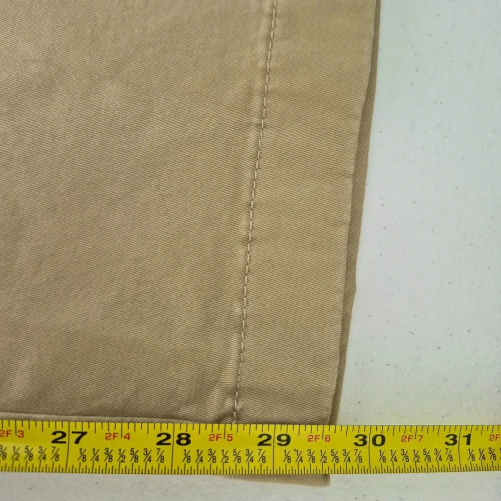 Tommy Hilfiger THFLex  Custom Fit Pants Mens 38x30Tan Twill Chino Preppy New
